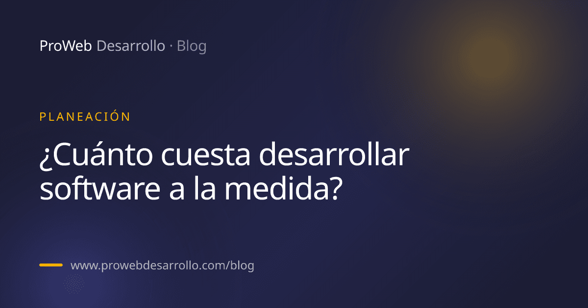 Portada del artículo: ¿Cuánto cuesta desarrollar software a la medida?