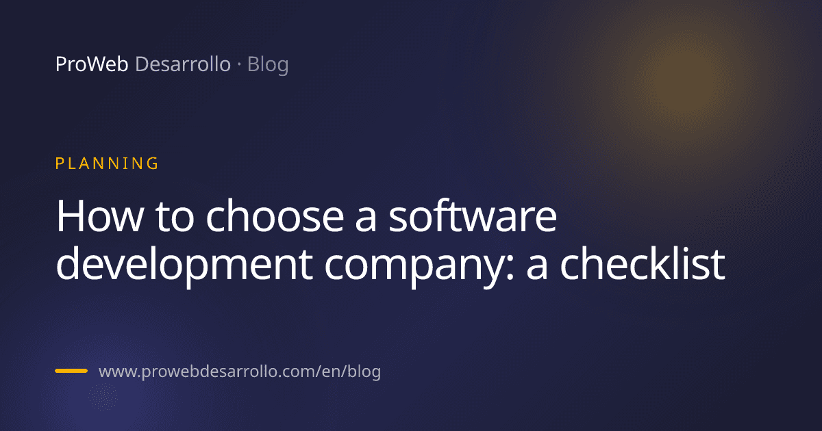 Article cover: How to choose a software development company: a checklist